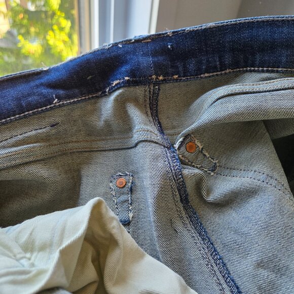 EUC mens ALLSAINTS Reed slim straight fit Indigo jeans sz 32 (W32 x L 29.75) - Picture 11 of 16